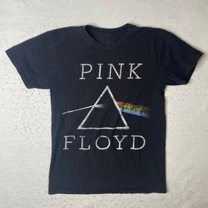 Pink Floyd Dark Side of the Moon Prism T Shirt Black Adult Small 2014